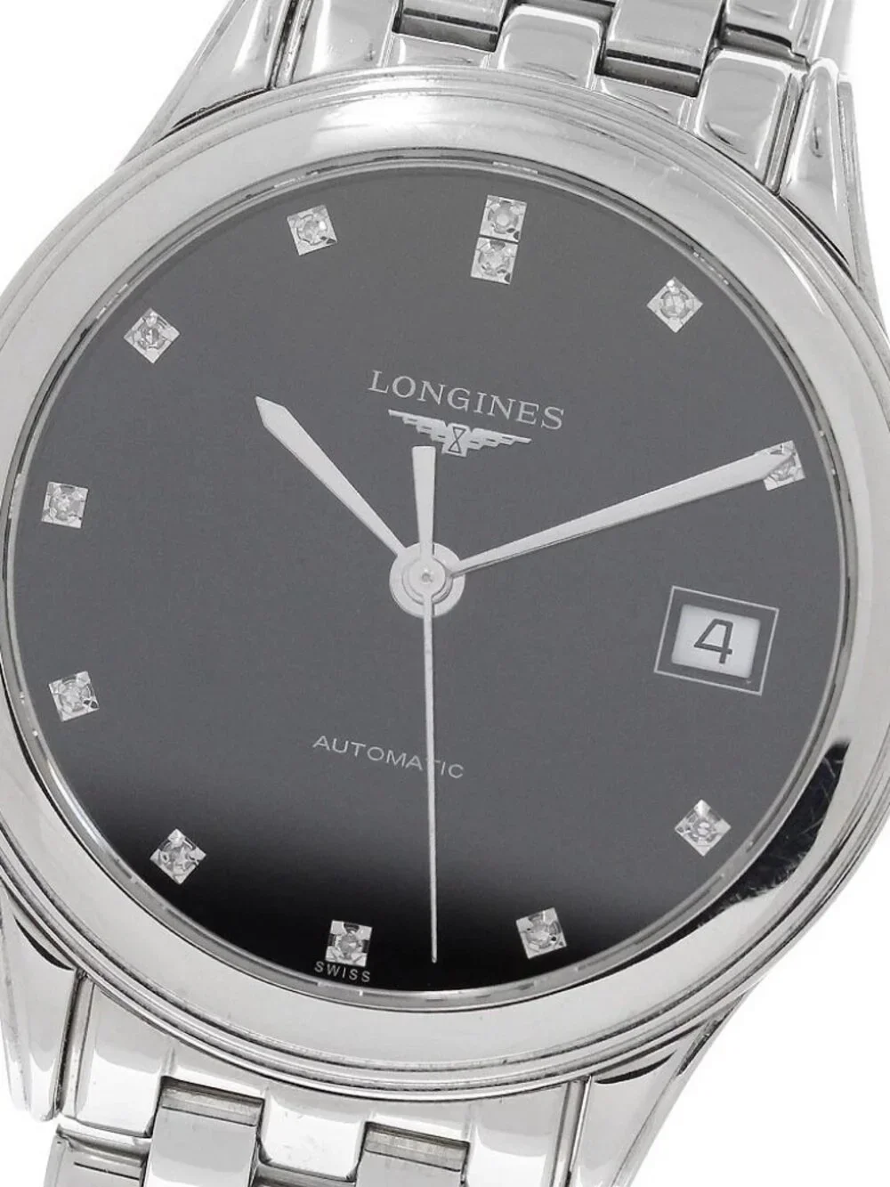 LONGINES Flagship L4.774.4 Date 12P diamond Automatic Men's Watch_970831